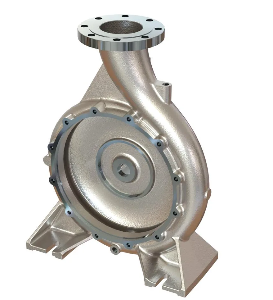 Parts replacement on industrial pump